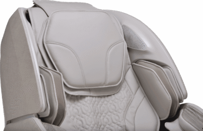 Close-up of Osaki massage chair's plush upholstery.
