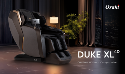Sleek Osaki massage chair in a modern setting.