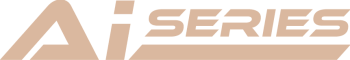 Stylized logo design for AI Series brand.